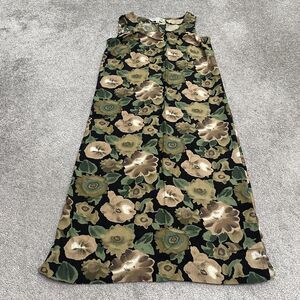 John Paul Richard Vintage Shift Long Dress Womens Small MultiFloral Sleeveless